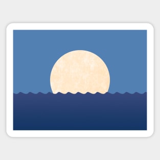 Moonrise Night Sky - Horizon Sticker